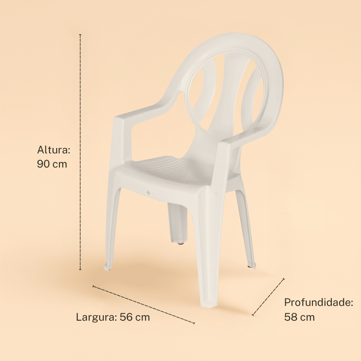 Imagem do produto Planmar Poltrona Azaleia Reforçada Branca