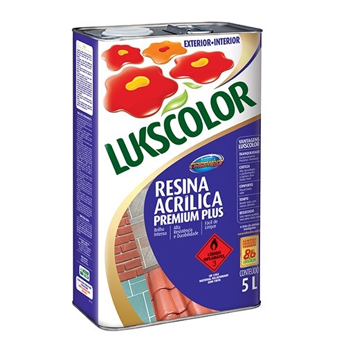Imagem do produto Lukscolor Resina Acrílica Premium Base Solvente Incolor 5L