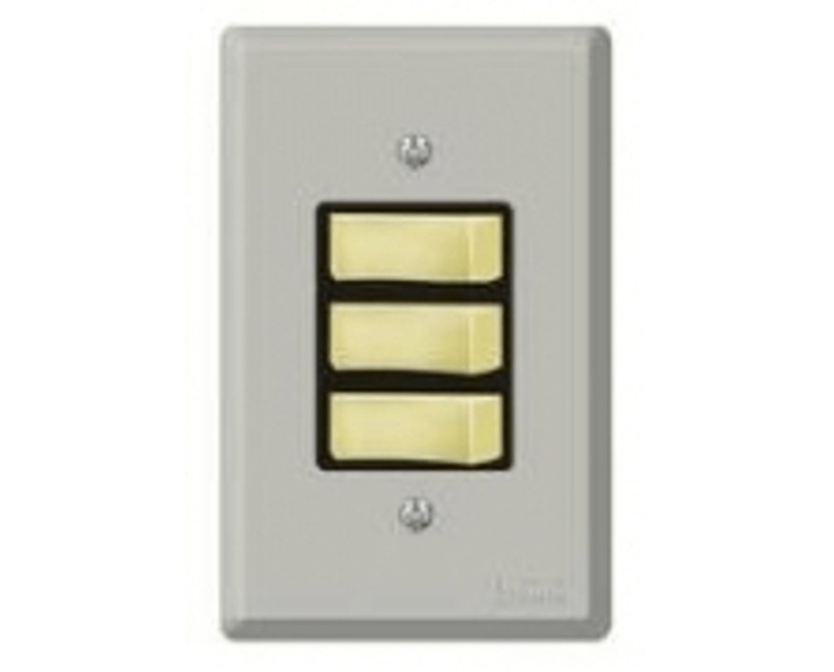 Imagem do produto Pial Legrand Conjunto Completo 2 Interruptores Simples e 1 Interruptor Paralelo com Placa 4x2 Silentoque Cinza