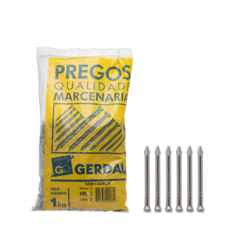 Imagem do produto Gerdau Prego Polido 06 x 06