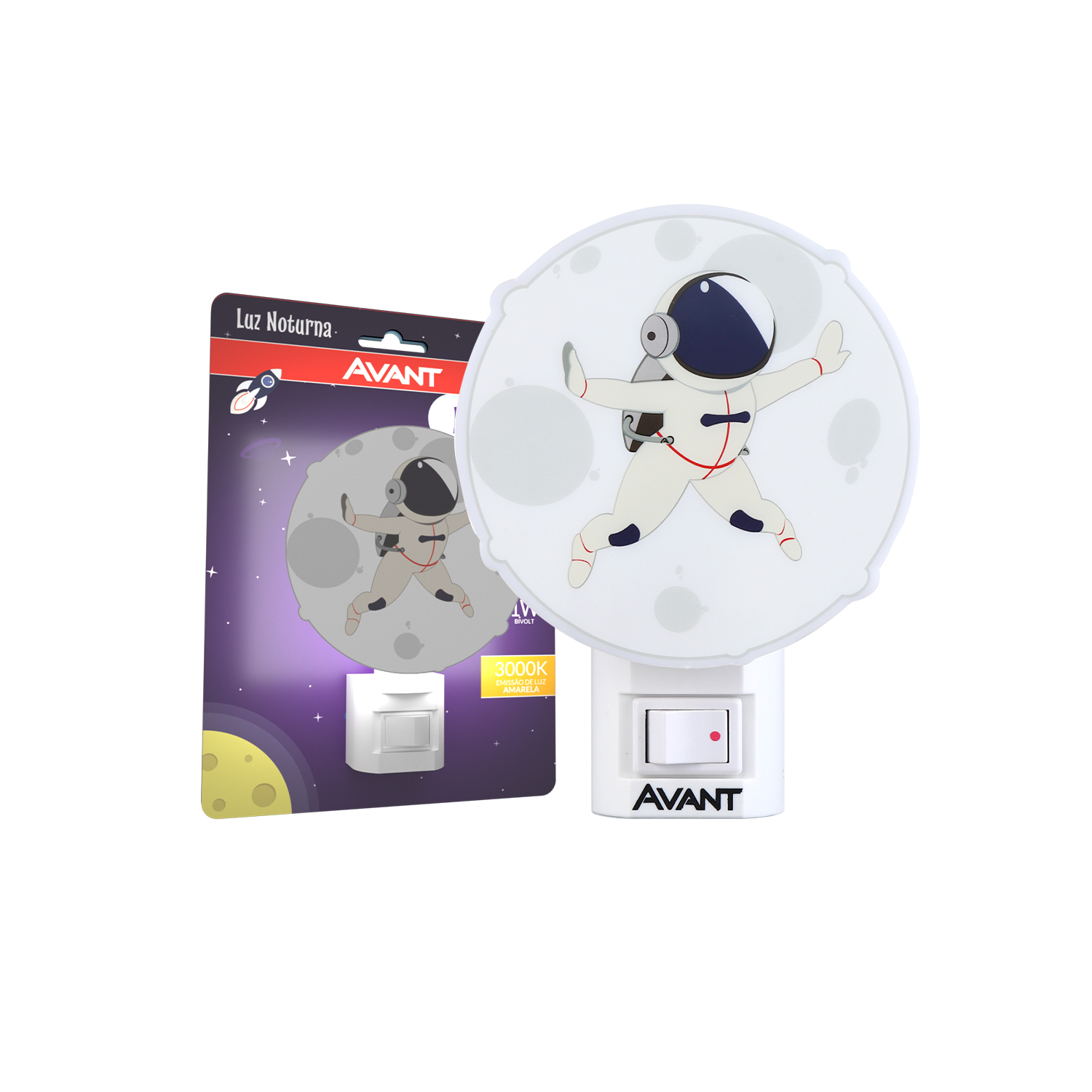 Imagem do produto Avant Luminária LED Luz Noturna Astro 1W Bivolt 3000K Luz Amarelo