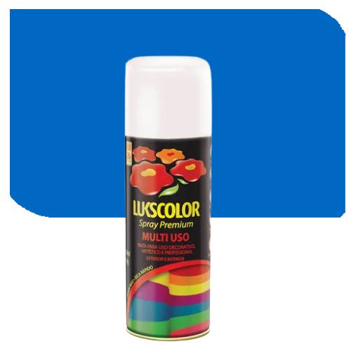 Imagem do produto Lukscolor Tinta Spray Premium Metálica Azul 400ml