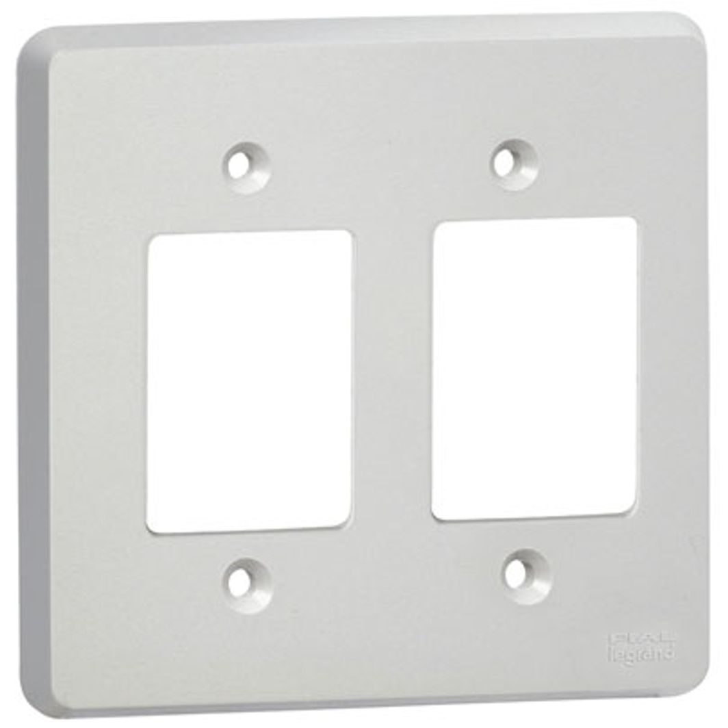 Imagem do produto Pial Legrand Placa 4x4 com 6 Postos Separados (3S+3S) para Caixa de Embutir Clássica Cinza