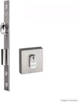 Imagem do produto Pado Fechadura Rolete Roseta Quadrada 464-55R Cilindro 55mm Cromo Acetinado