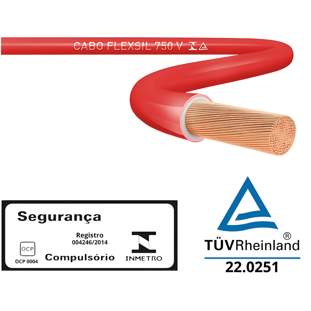 Imagem do produto Sil Rolo de Cabo Flexível 1,00 mm Vermelho