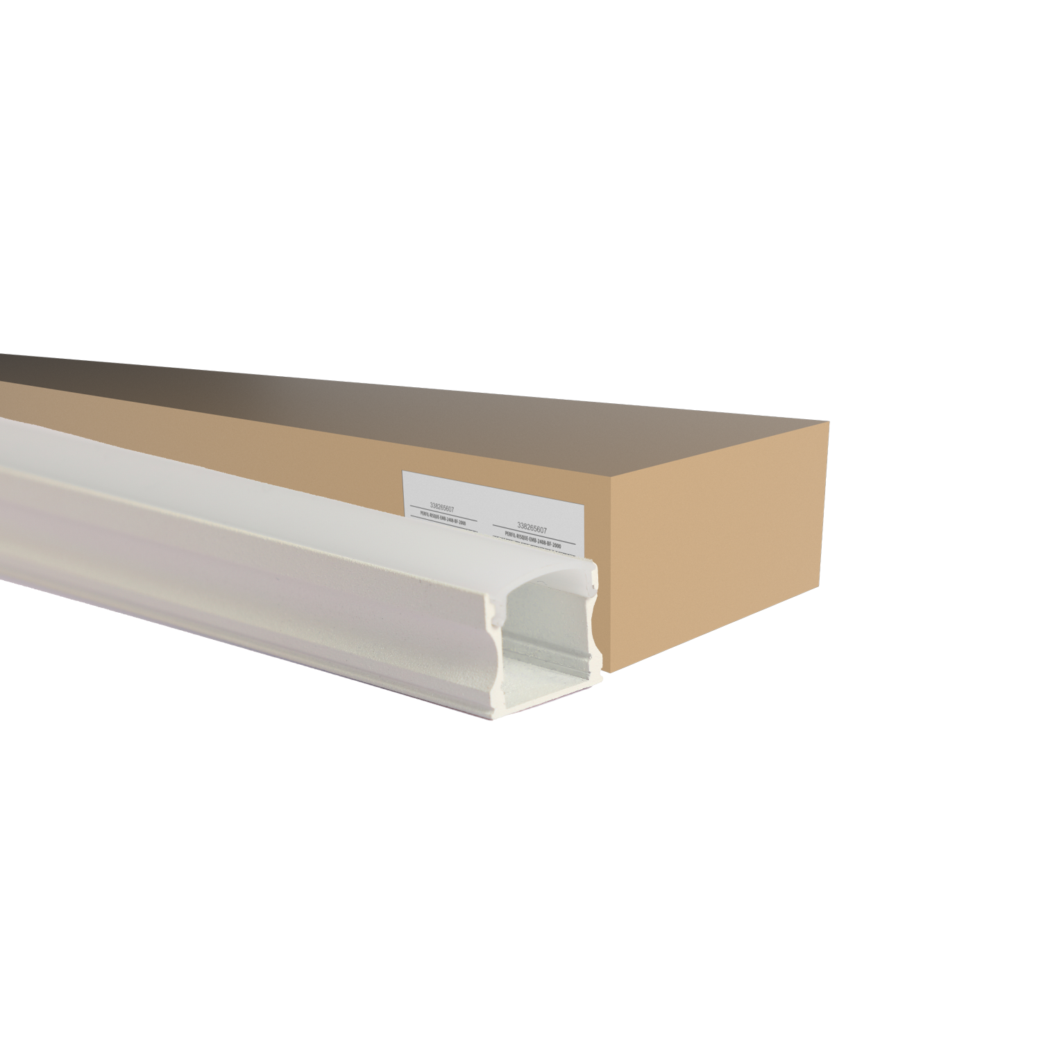 Imagem do produto Avant Perfil Risqué Slat de Sobrepor 1715 Branco Fosco 2 Metros