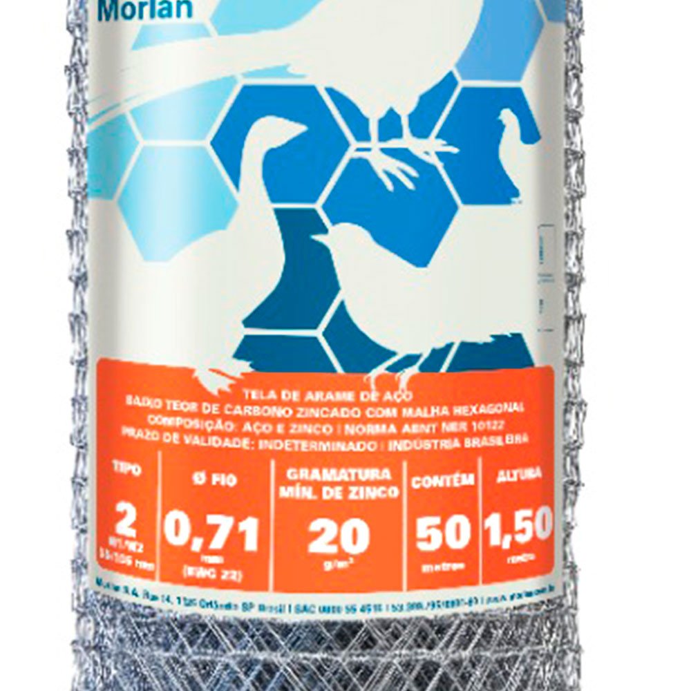 Imagem do produto Tela Hexagonal Morlan 2X22X1.80M