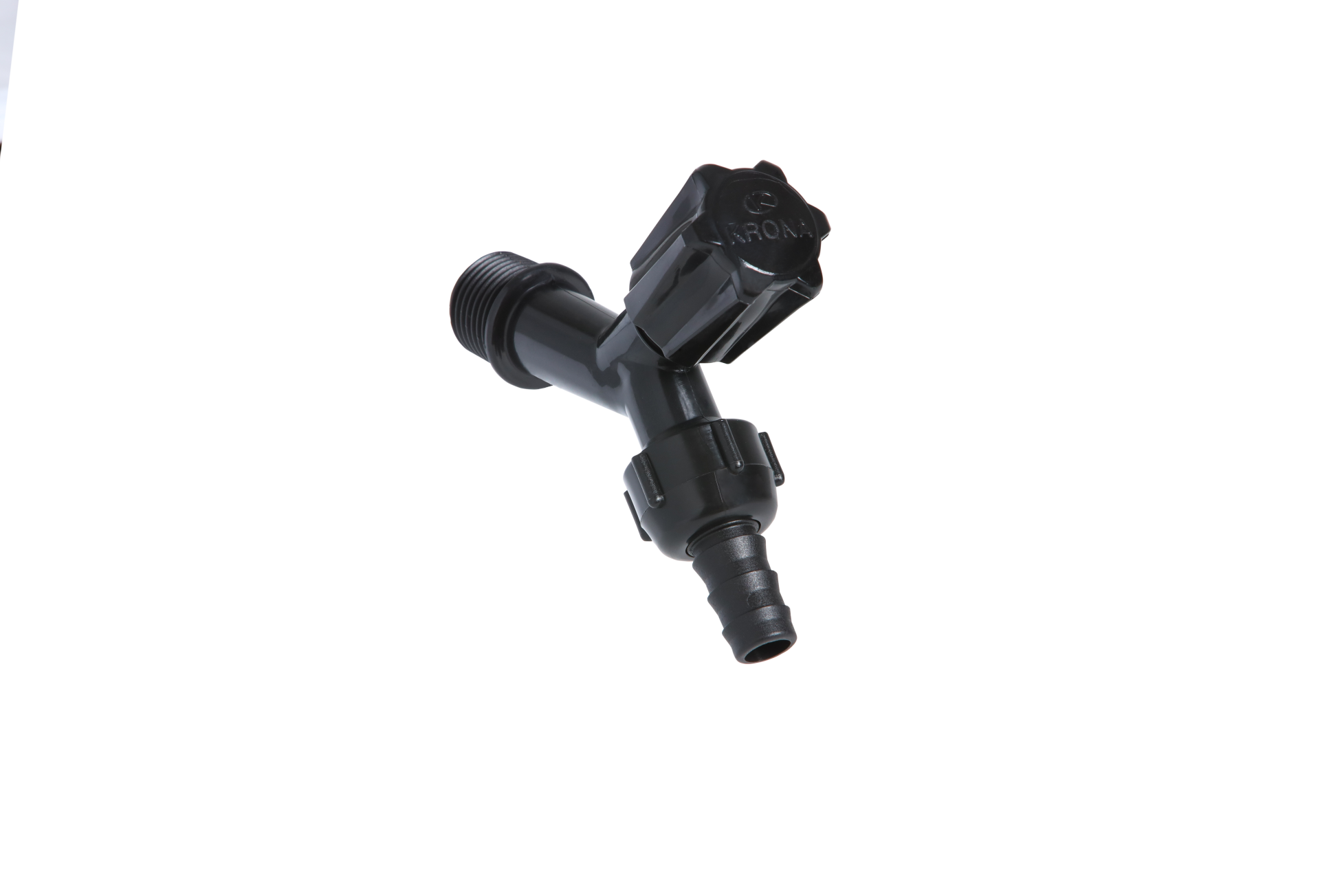 Imagem do produto Krona Torneira para Jardim Slim Preta 1/2" com Adaptador para 3/4"