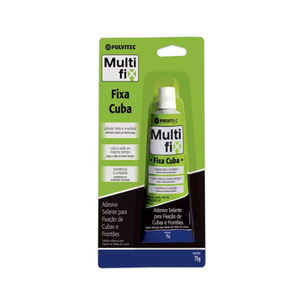 Imagem do produto Pulvitec Adesivo Multifix Fixa Cuba 75 g Cinza