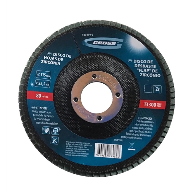 Imagem do produto Amatools Disco de Lixa Flap Disc Zircônio 60