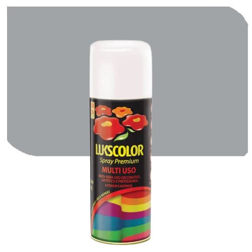 Imagem do produto Lukscolor Tinta Spray Premium Metálica Prata Nobre 400ml
