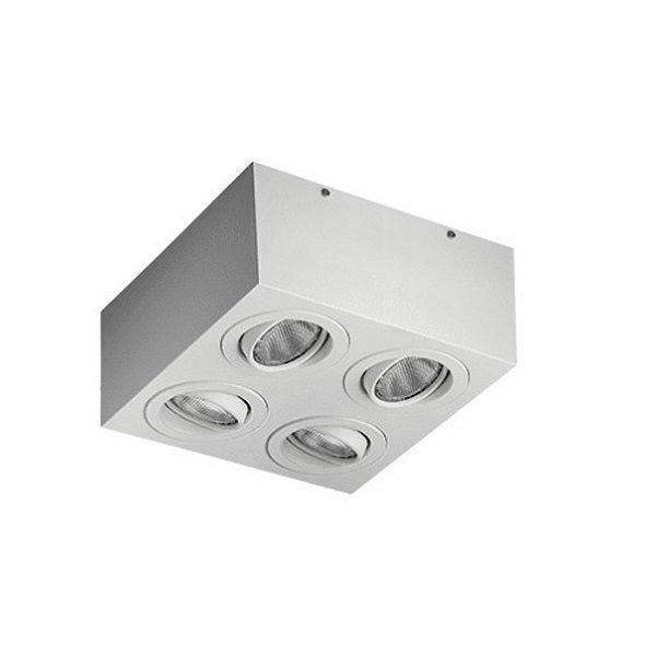 Imagem do produto Rioprelustres Plafon de Sobrepor 4 Lâmpadas PAR20 Branco