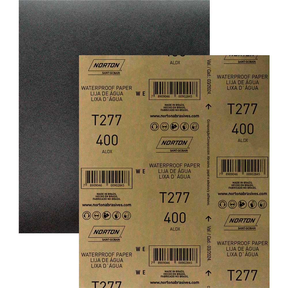 Imagem do produto Lixa D'Água Norton T277 Grão 400