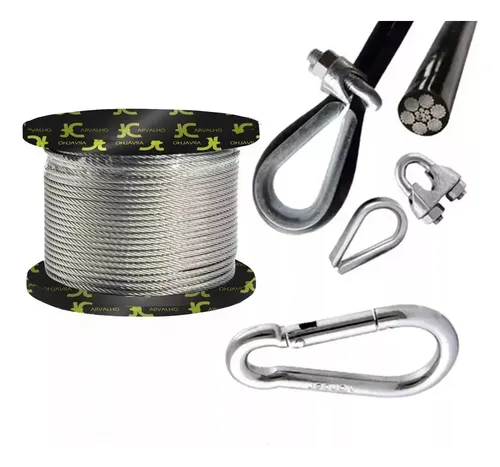 Imagem do produto Cabo de Aço DIN 1/16" 1,6mm Galvanizado AF 6x7