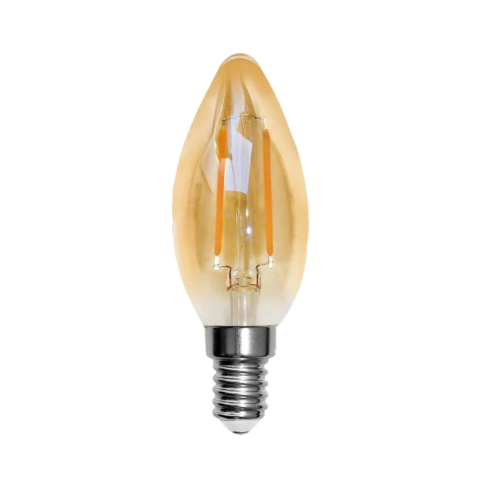 Imagem do produto Evoled Lâmpada LED Vela Chama Filamento 2W 127V E14 2400K