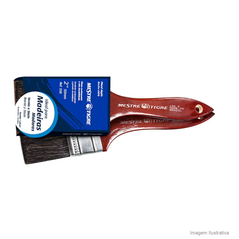 Imagem do produto Pinceis tigre Trincha 186 11/2" Malta Tigre