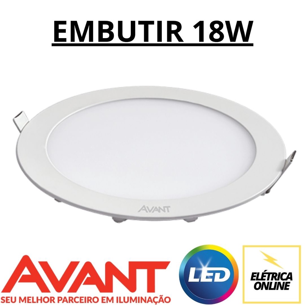 Imagem do produto Avant Plafon de Embutir Redondo com Sensor 18W 6500K