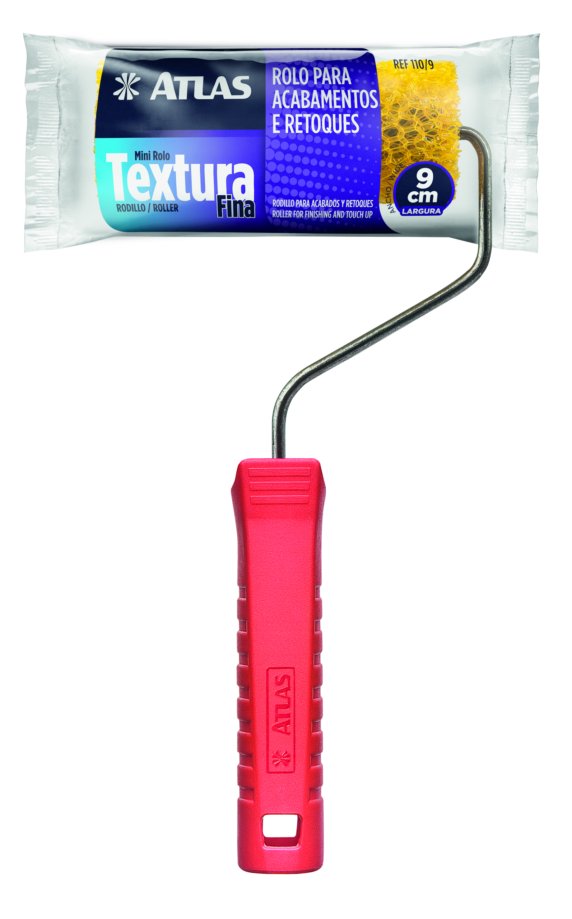 Imagem do produto Mini rolo texturizador 9cm com cabo