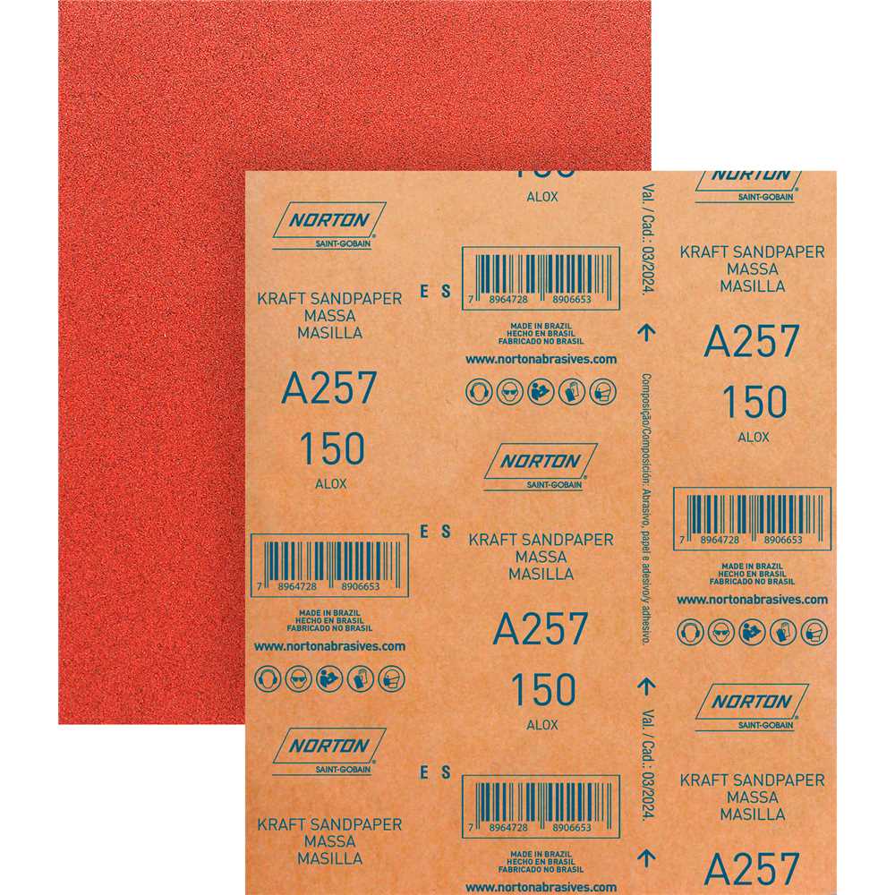 Imagem do produto Lixa para Massa Norton A257 Grão 150