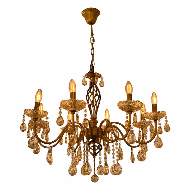 Imagem do produto Dm Lumi Lustre Candelabro Joy com 8 Hastes Dourado 562/8