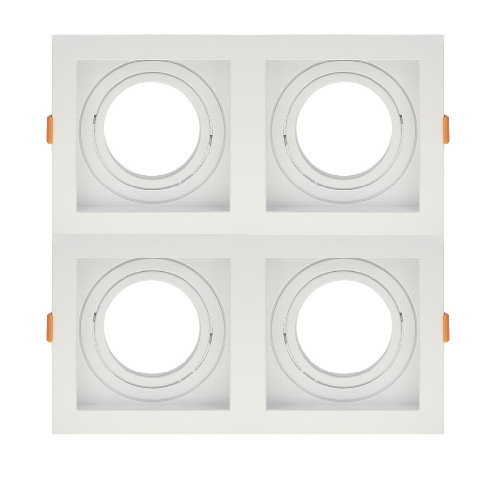 Imagem do produto Moon Plafon de Embutir Recuado Quádruplo PAR20 Branco