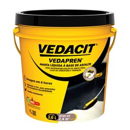 Imagem do produto Impermeabilizante à Base de Asfalto Vedapren 3,6 Litros VEDACIT-121745