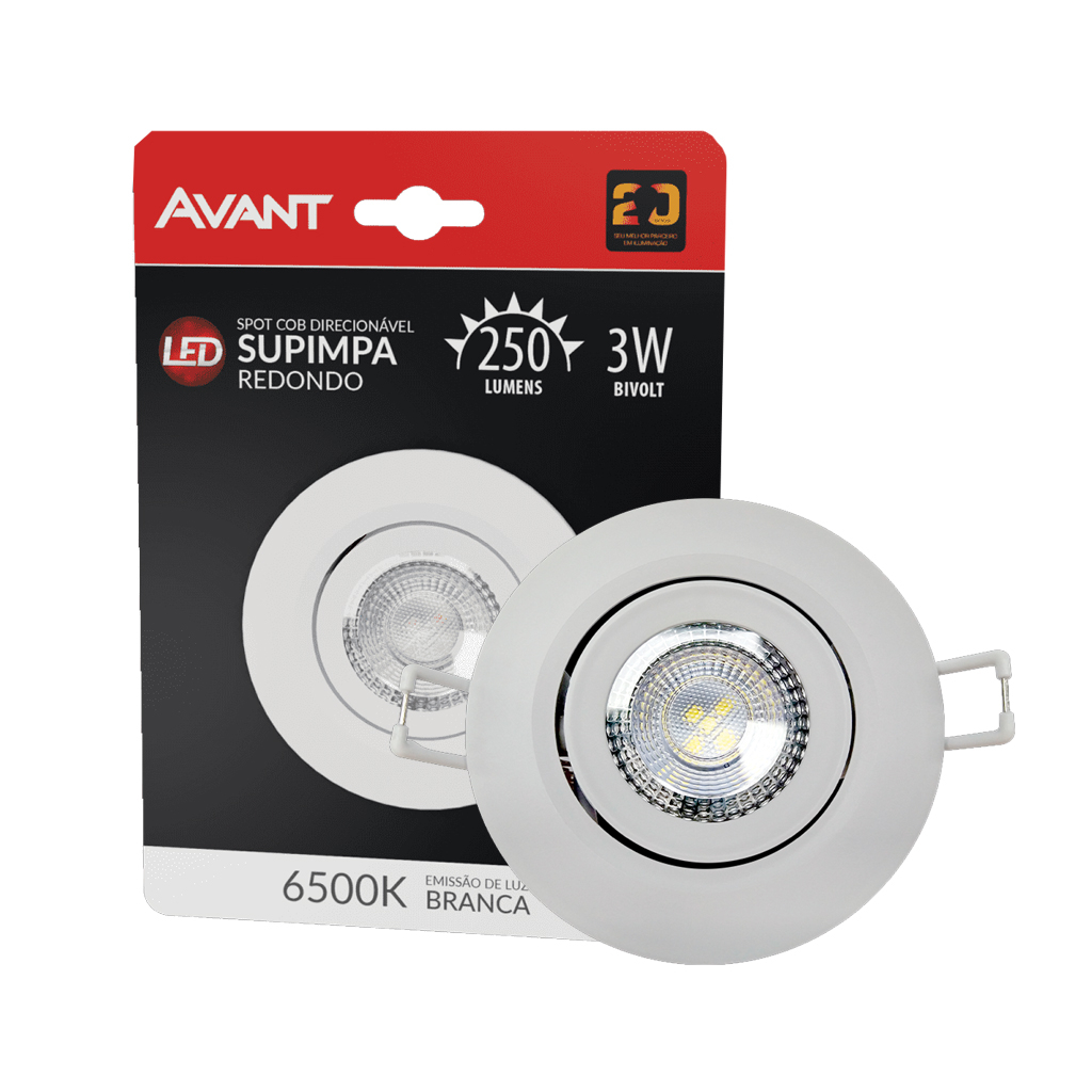 Imagem do produto Embu Led Spot LED Embutir Redondo 3W 6500K