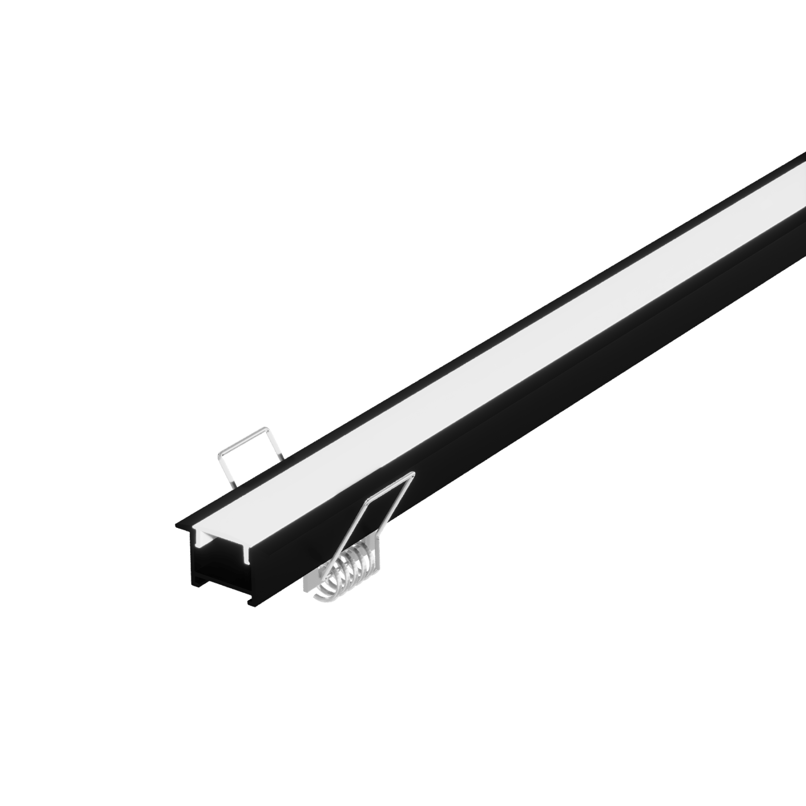 Imagem do produto Perfil de Led de Embutir 25x14mm Preto (ID0236) 3m I9