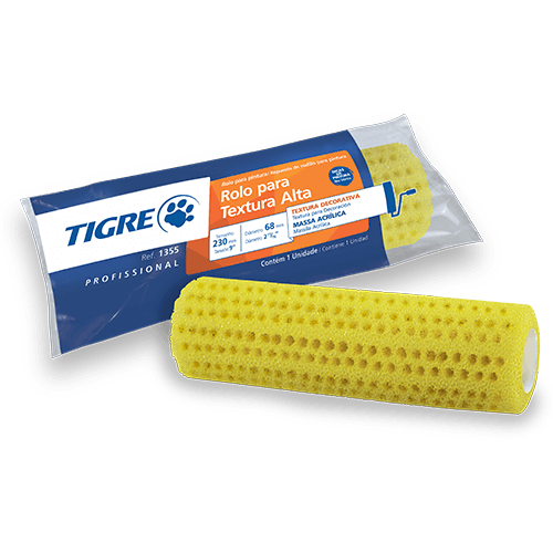 Imagem do produto Pinceis tigre Rolo Texturizado 23 cm 1355 Tigre