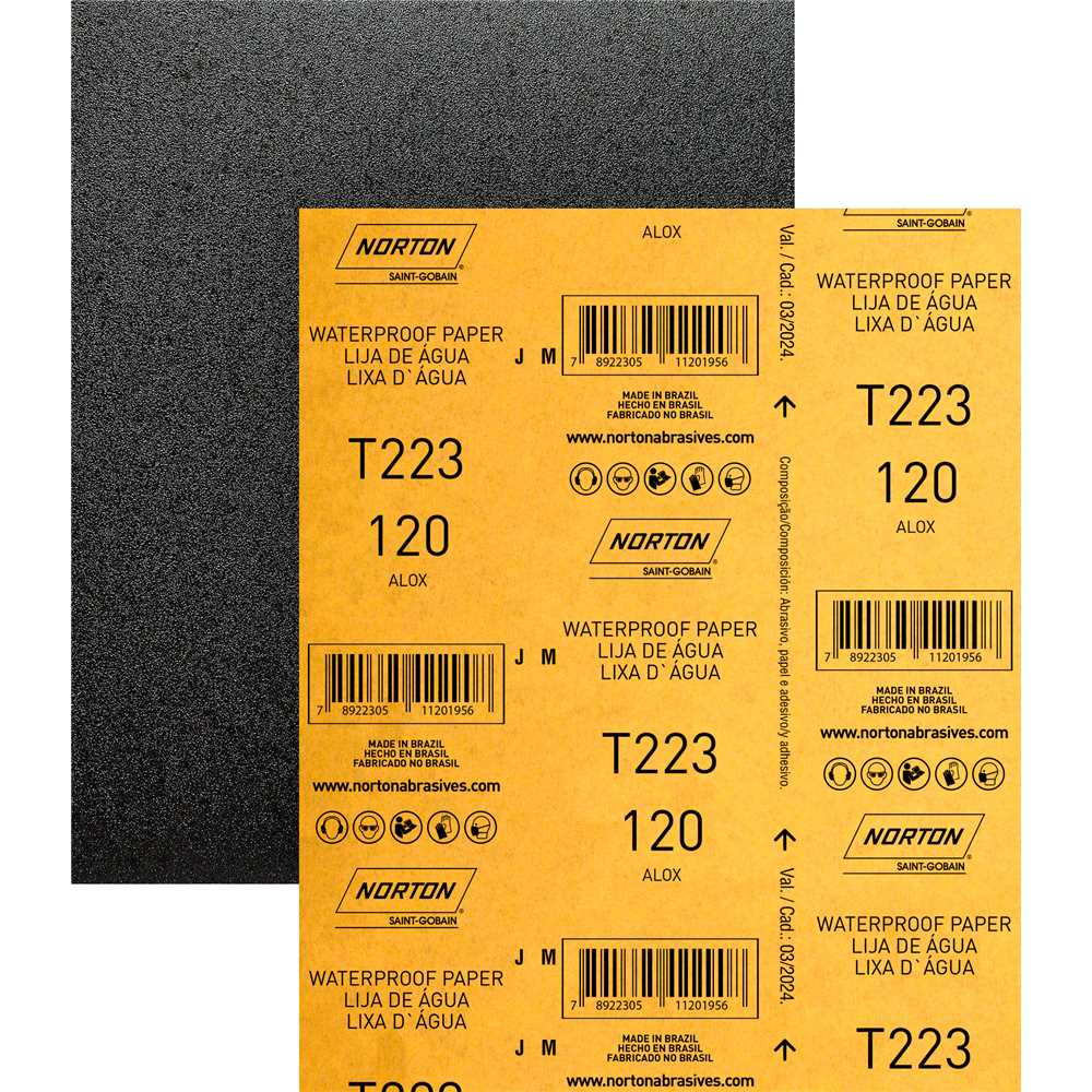 Imagem do produto Lixa D'Água Norton T223 Grão 120