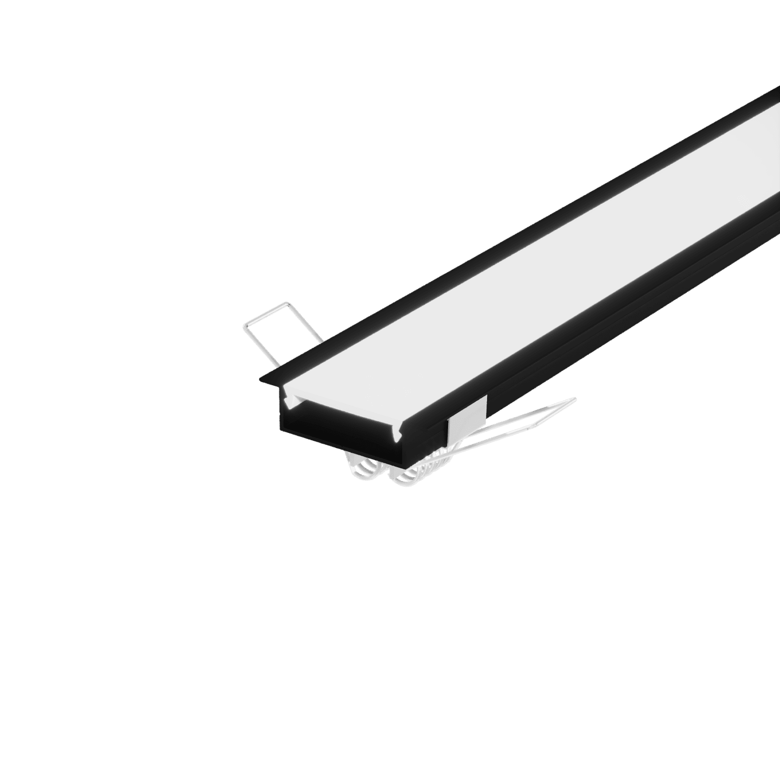 Imagem do produto Perfil de Led de Embutir 46x11mm Preto (ID0251) 2m I9