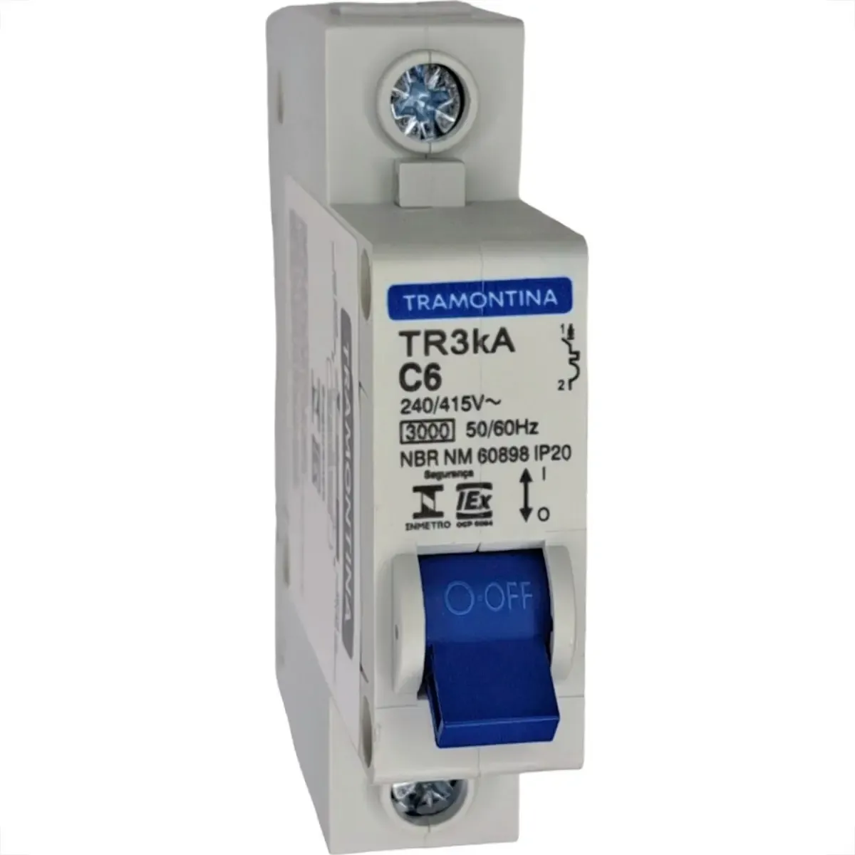 Imagem do produto Tramontina Disjuntor DIN Unipolar 6A Curva C