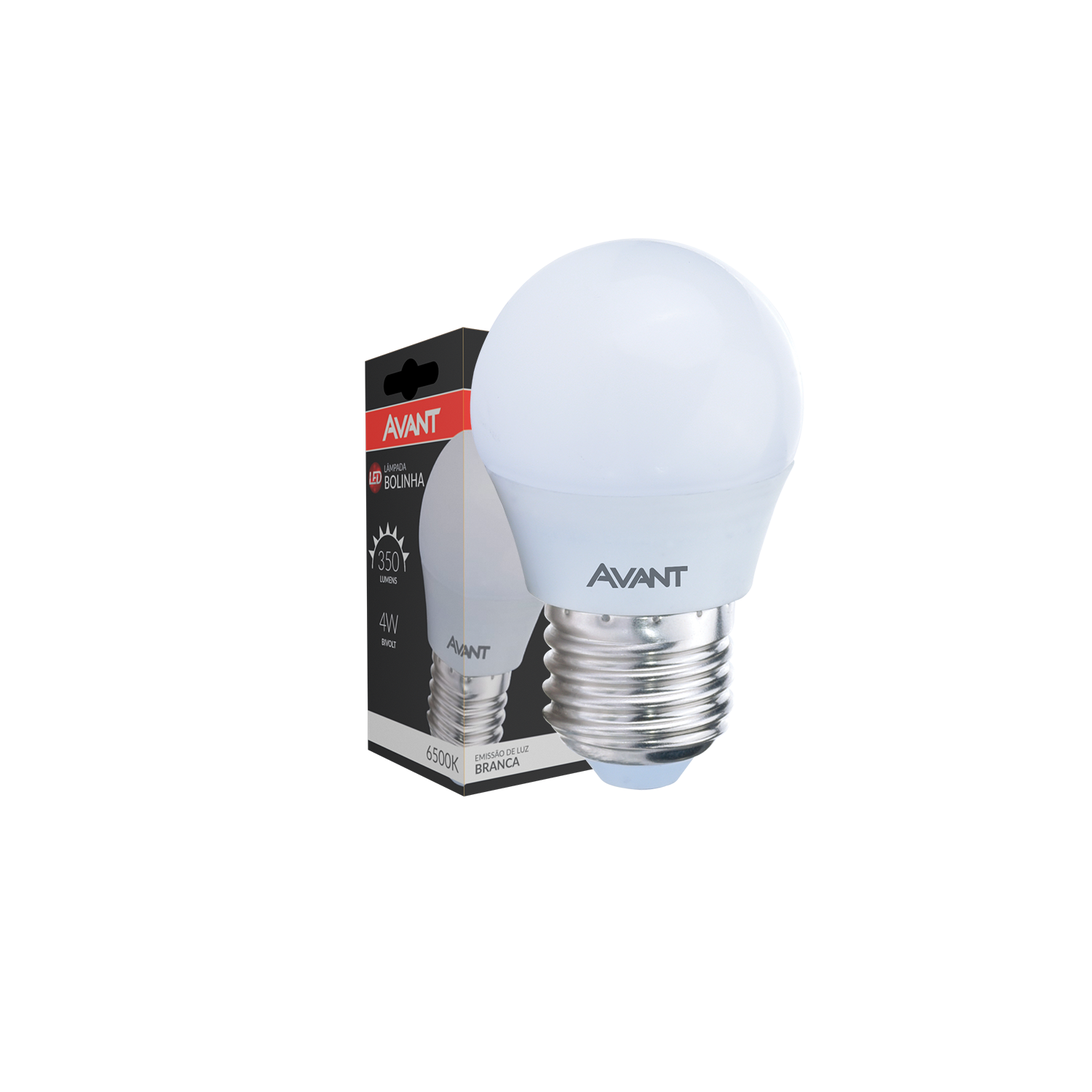 Imagem do produto Avant Lâmpada LED Bolinha 4W Bivolt 6500K MG350-C Luz Branca