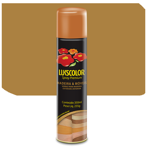 Imagem do produto Lukscolor Verniz Spray Premium Madeira Imbuia Fosco 350ml