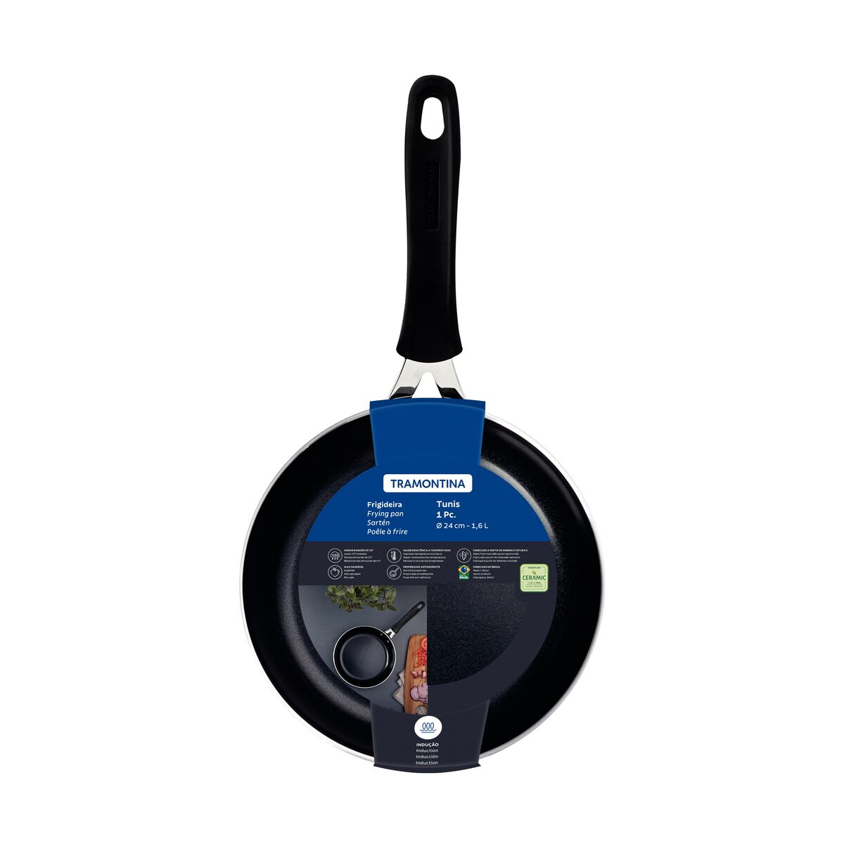 Imagem do produto Tramontina Frigideira 24cm Bergamo Azul