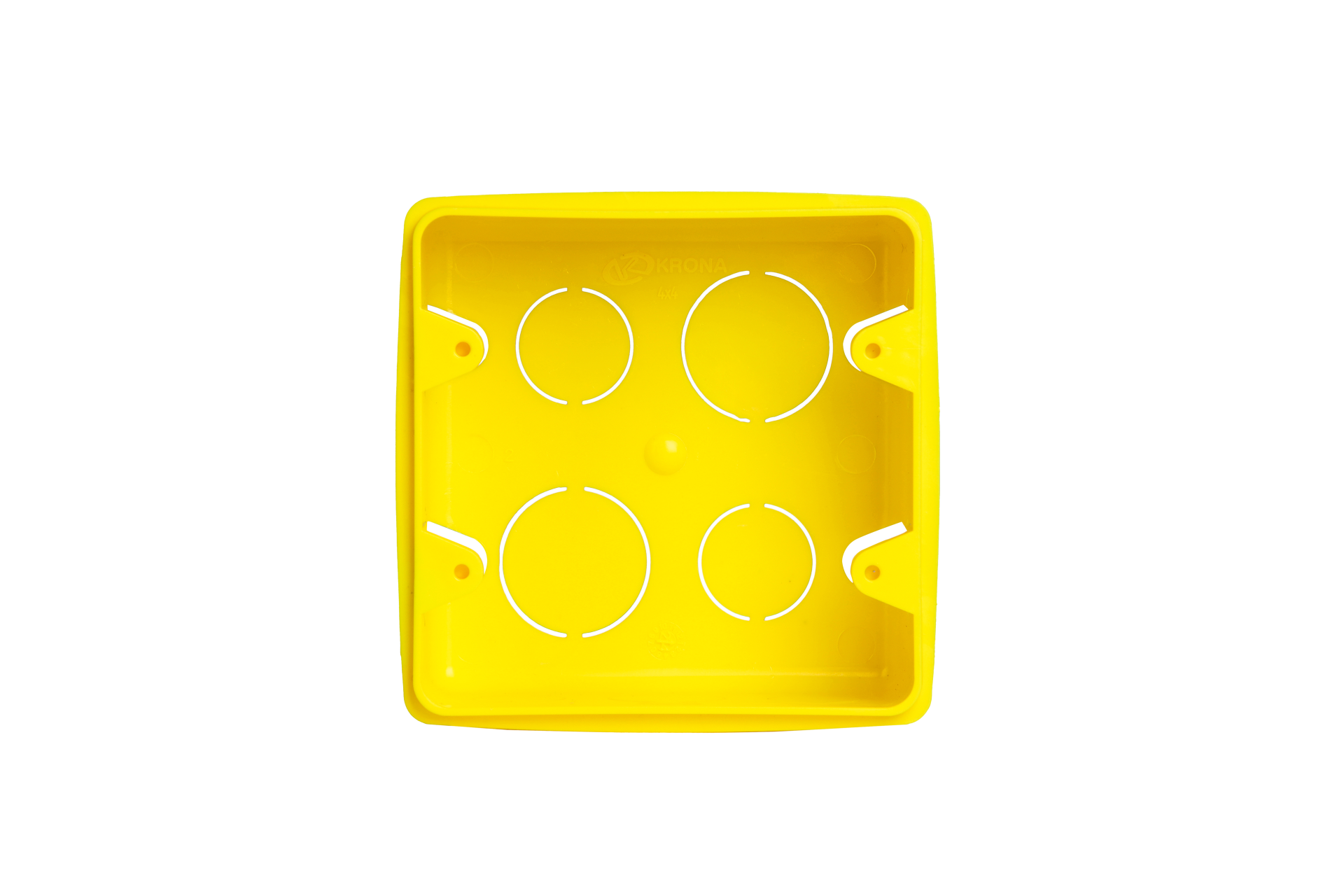 Imagem do produto Krona Caixa de Luz Amarela para Eletroduto Corrugado Flexível 4x4