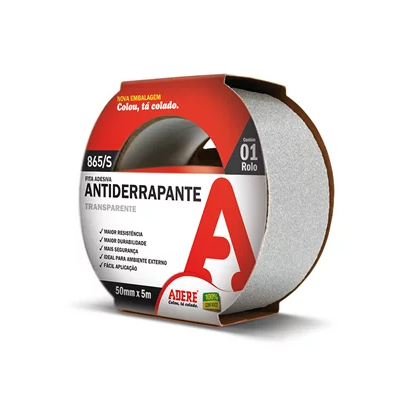 Imagem do produto Adere Fita Antiderrapante Transparente 865S 50mm x 5m
