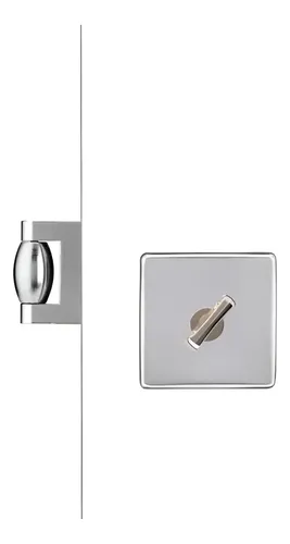 Imagem do produto Pado Fechadura Banheiro Trava Pivotante 45mm Roseta Quadrada Inox Escovado