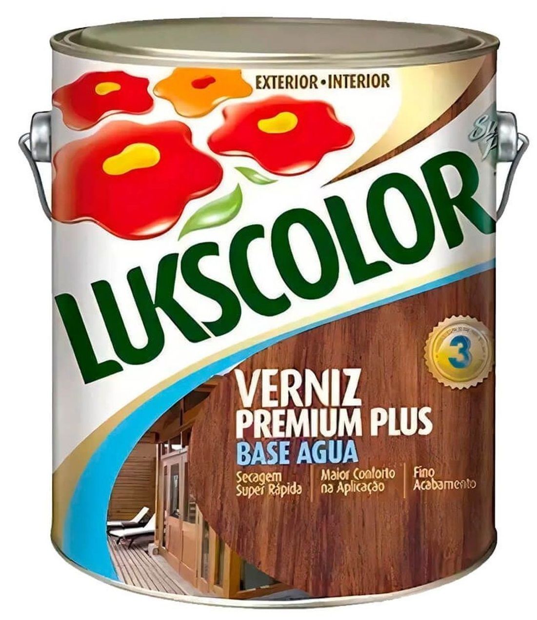 Imagem do produto Lukscolor Verniz Sintético Brilhante Filtro Solar 3,6 Litros