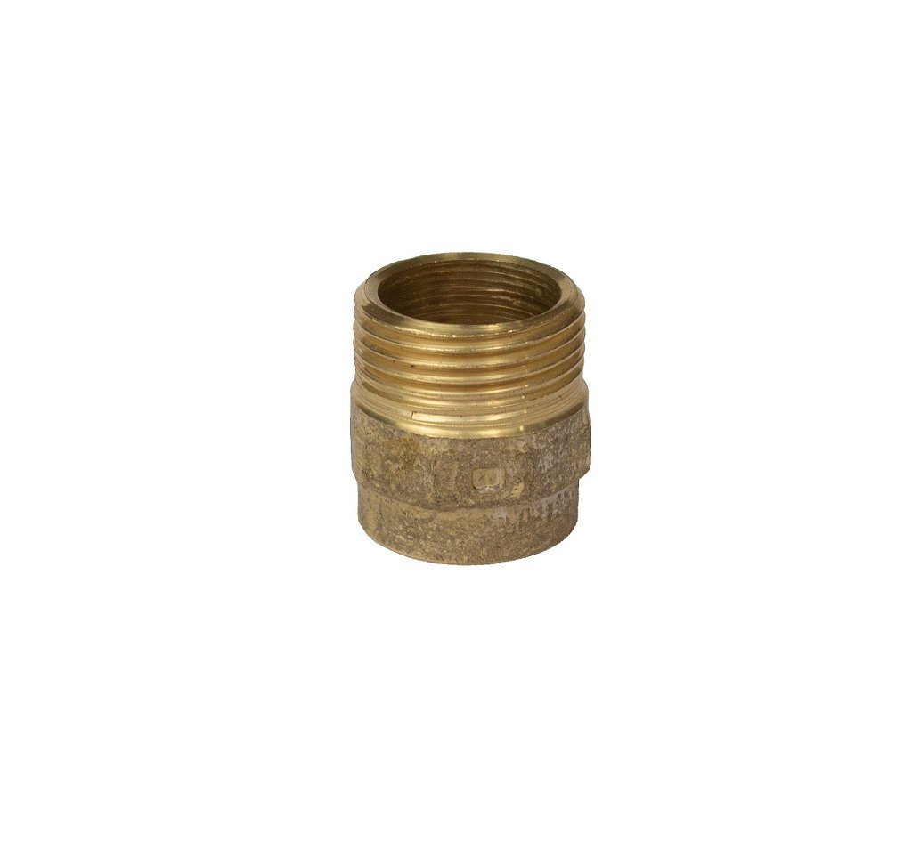 Imagem do produto Conector Macho Bronze Bka Soldável x Rosca 28mm x 1"
