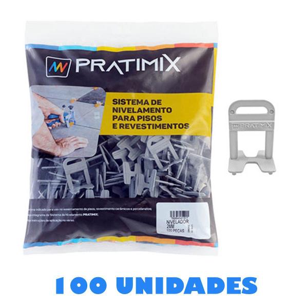 Imagem do produto Clip Nivelador de Piso Pratimix 1,5mm - Pacote 100 Peças
