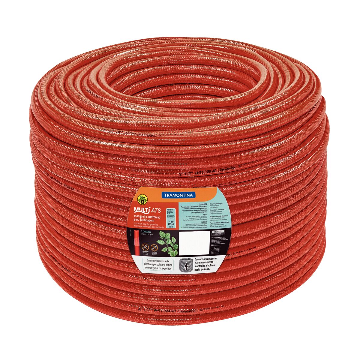 Imagem do produto Tramontina Mangueira Antitorção Multi ATS 1/2" para Jardim em PVC 3 Camadas 200m