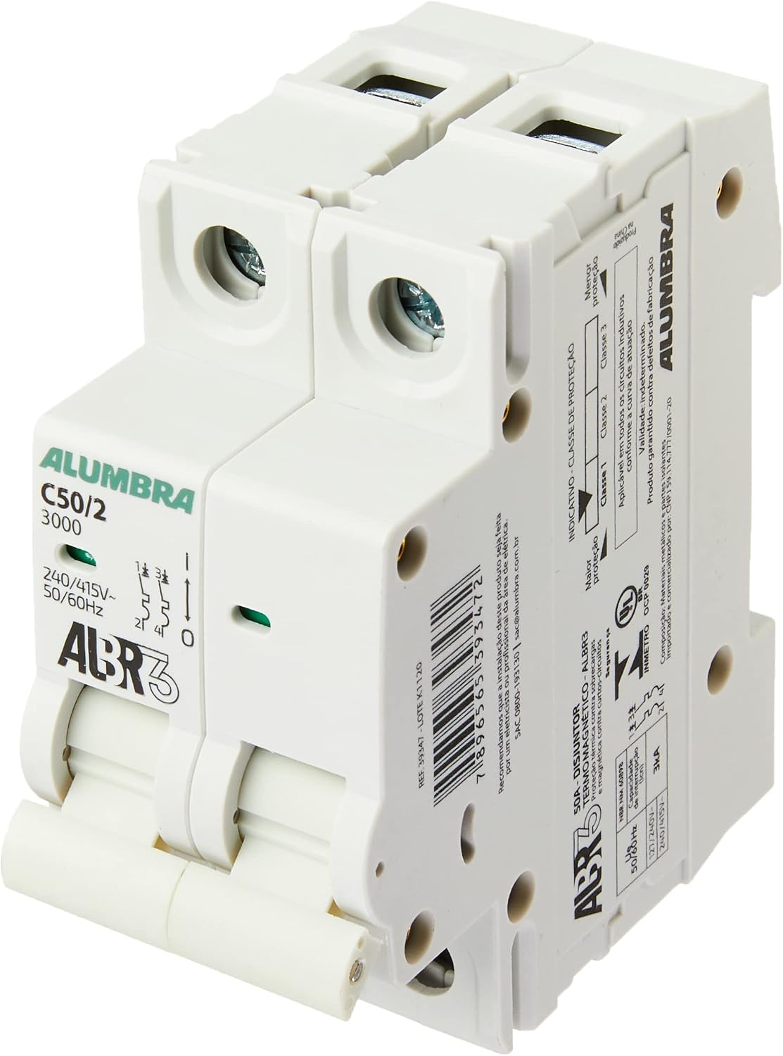 Imagem do produto Alumbra Disjuntor Bipolar DIN 50A