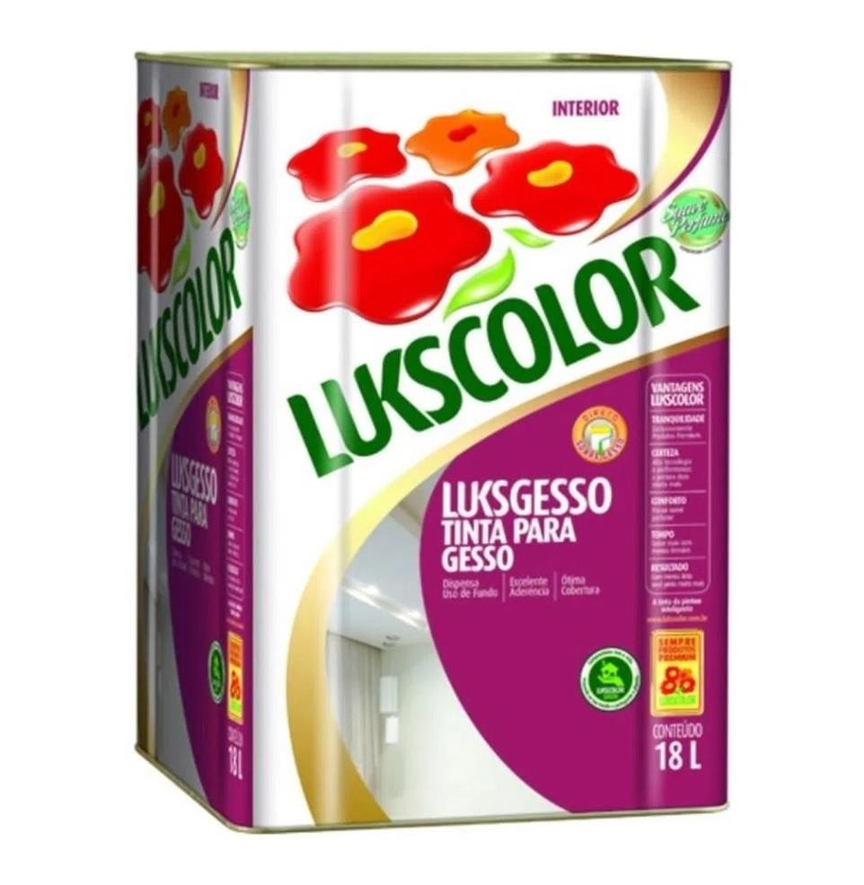 Imagem do produto Lukscolor Tinta para Gesso e Teto Luksgesso Branco 18L