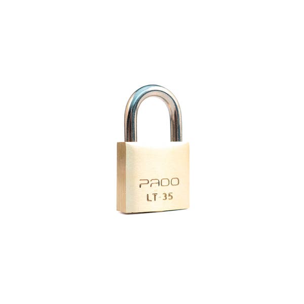 Imagem do produto Pado Cadeado Tradicional Latão Dourado 35mm