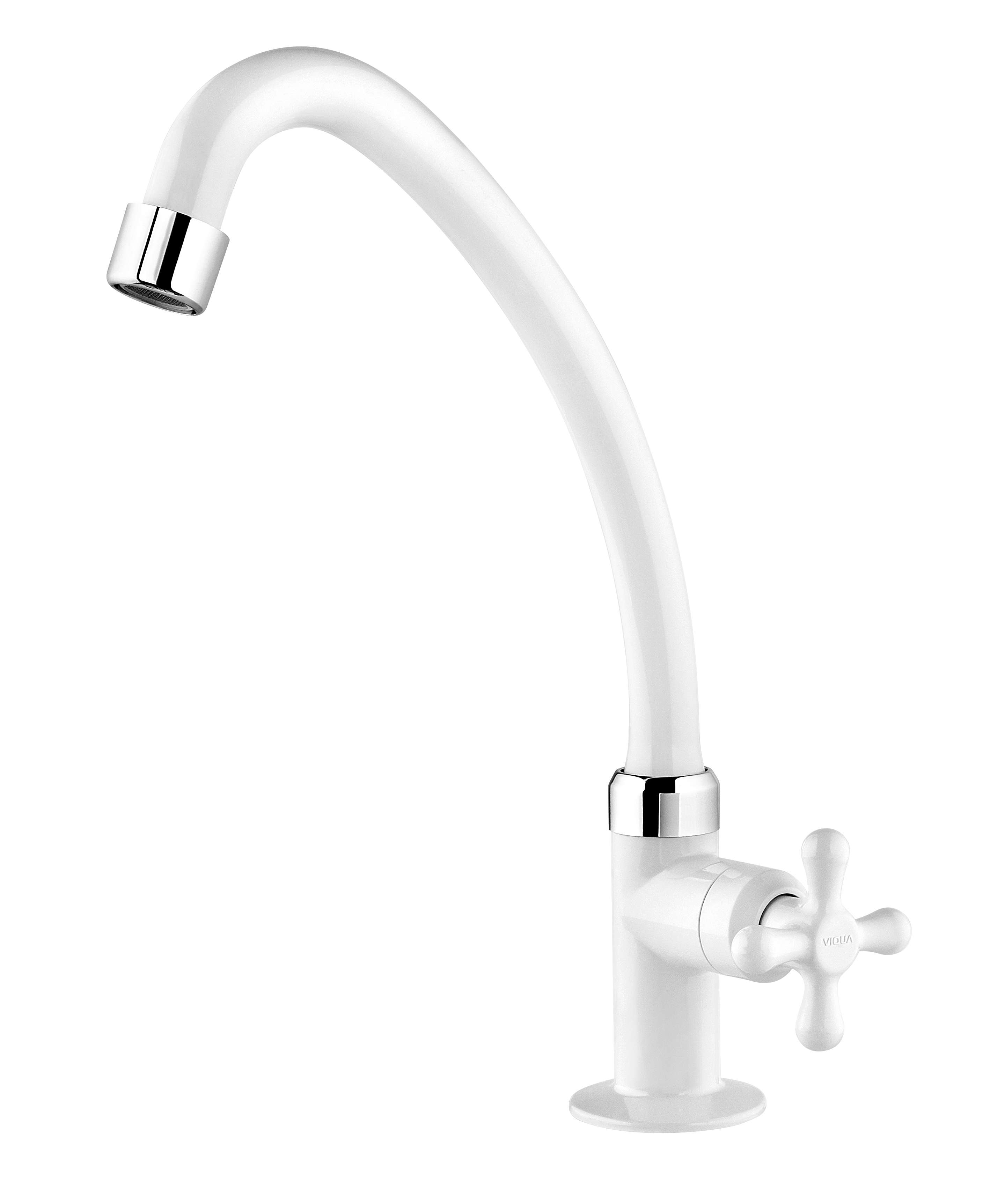 Imagem do produto Viqua Torneira de Mesa Bica Móvel para Cozinha Marujá Branca