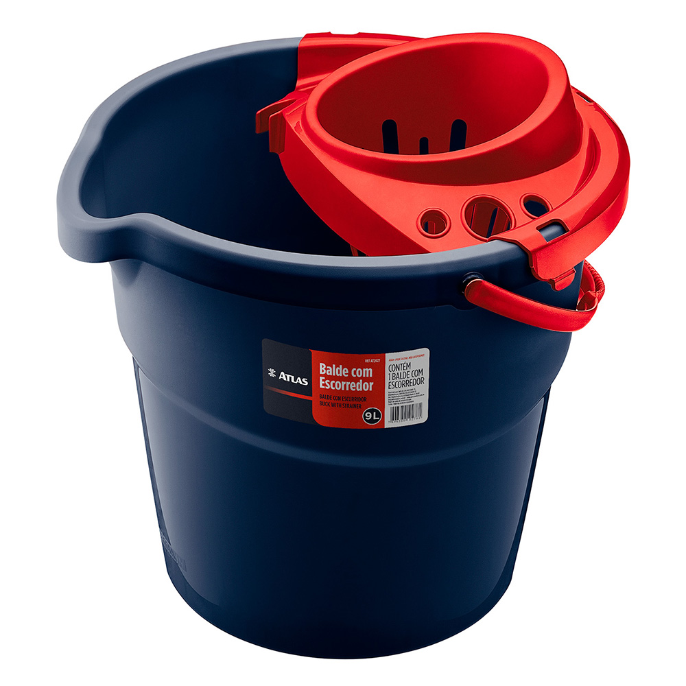 Imagem do produto Balde plástico com peneira para mop