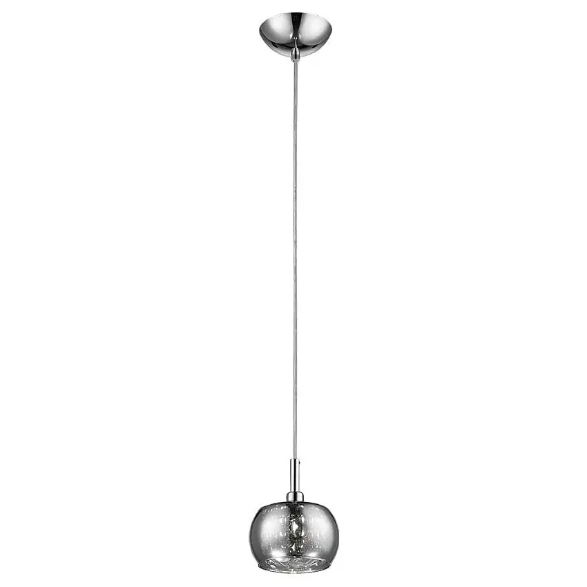Imagem do produto Bella Lustres Pendente Soho 13x16 1G9 Cromado/Transparente HO7613