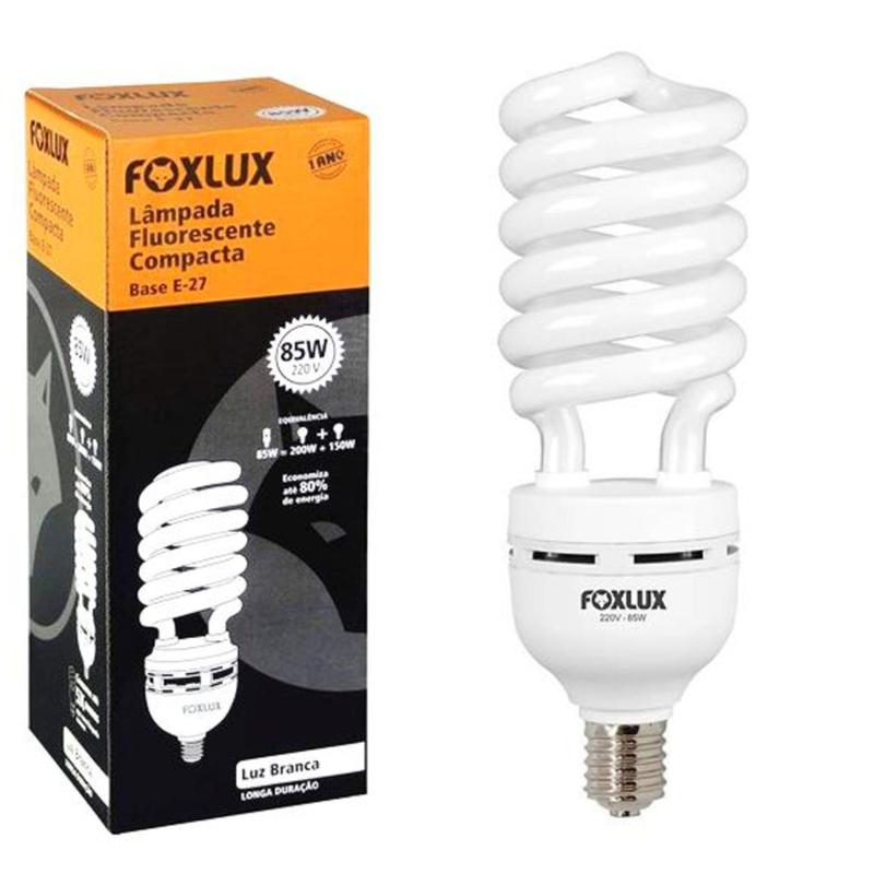 Imagem do produto Foxlux Lâmpada Eletrônica 85W x 220V Espiral E27