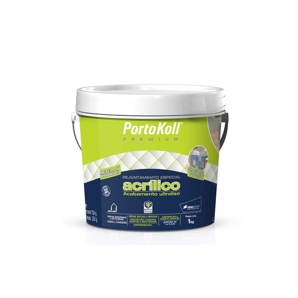 Imagem do produto Portokoll Rejunte Acrílico Branco 1 kg